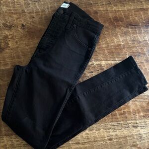 Madewell 10” high rise black skinny jeans